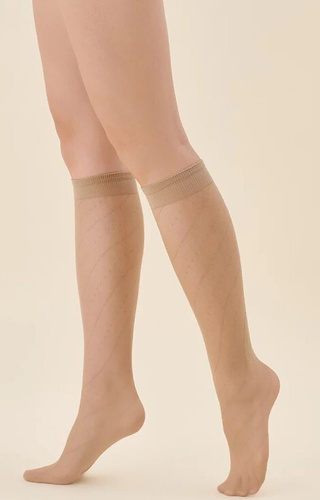 574 Mira Kniestrümpfe 20 den Gabriella - beige