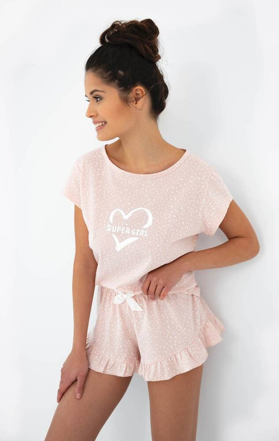 Super Girl Damen-Schlafanzug Sensis - hellrosa