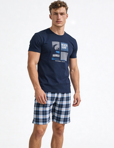 Cornette F&Y 551/56 Hawaii– Jugend-Pyjama für Jungen 100% Baumwolle mit kurzem Ärmel