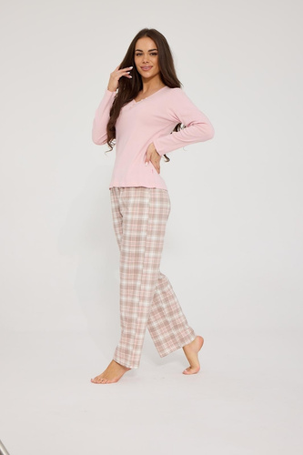 Cornette Colette 659/503 Damen-Pyjama 3/4 aus Modal und Baumwolle mit Blumenmuster