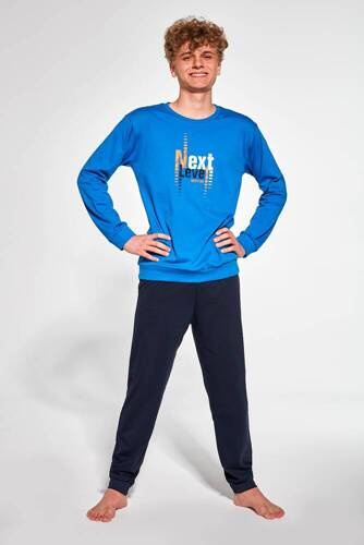 999/48 Next Boy's Cornette Jugendpyjama, blau