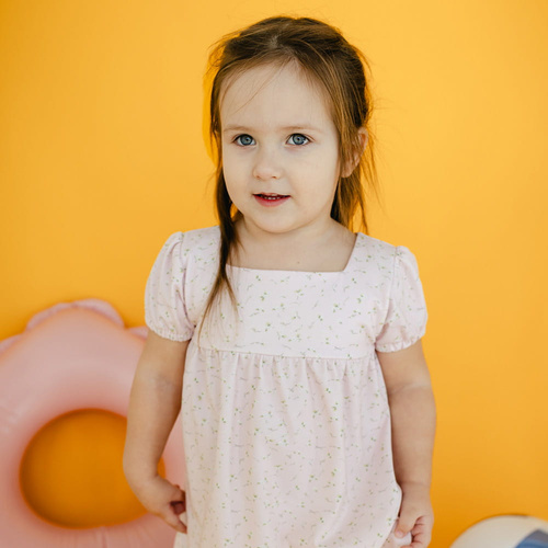 Meadow Eevi Kurzarmkleid - Rosa