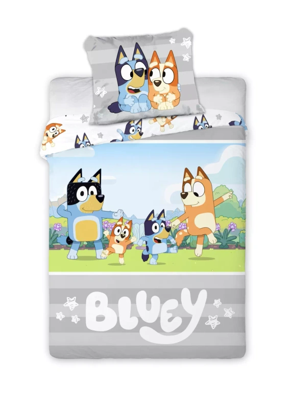 Bluey Faro Bettwäsche 100% Baumwolle weiche Kinderbettwäsche Bluey