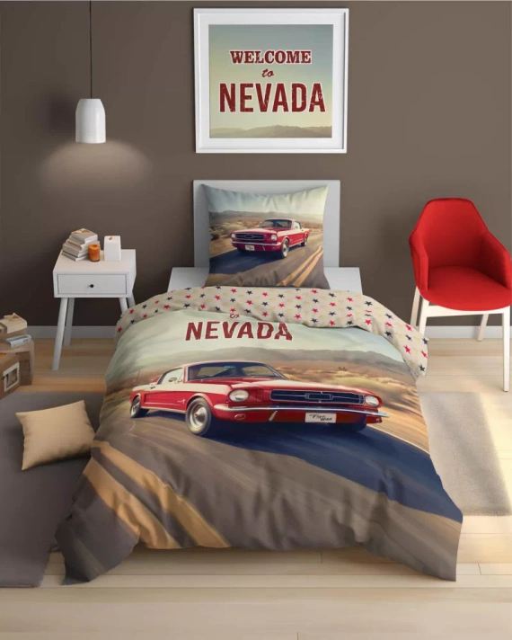 5210 A Fluo 40 Im Dunkeln leuchtende Baumwollbettwäsche Detexpol Auto