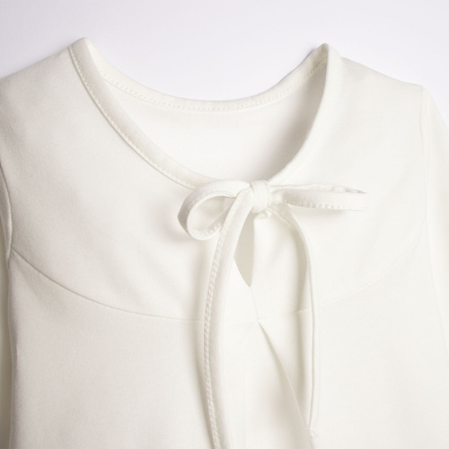 Mädchenbluse Nicol 221139 Baumwolle Langarm elegant weiß bequem
