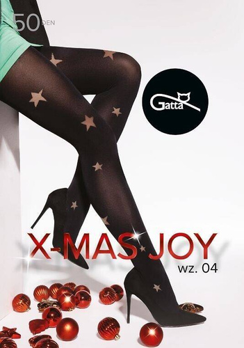 X-mas Joy wz.04 Strumpfhose 50 den Gatta - nero