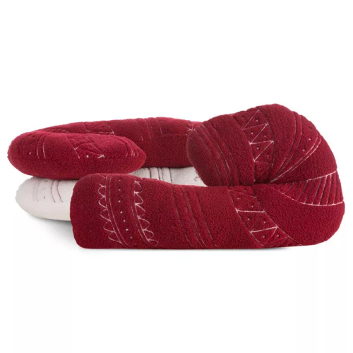Chp 07AEurofirany Weihnachtskissen 27x46 – Zuckerstange, Bouclé-Imitat, Rot und Weiß