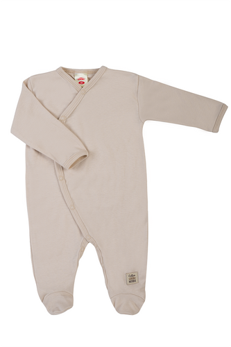 02251B „Unitone MoonBeam“ Makoma Babystrampler, beige