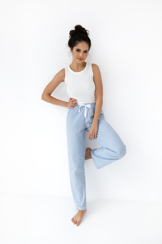 Sensis Dagna Damen-Pyjama – Cremeblau