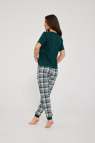 Damen-Pyjama Cornette 1105/497 Floris 2 Rosa 100% Baumwolle 3/4
