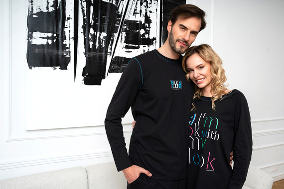 Olza Nachthemd Italian Fashion - schwarz