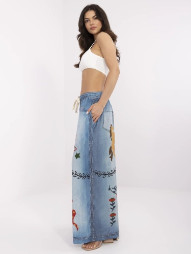 DHJ-SP-19183-9.54 Damenhose Paris blau