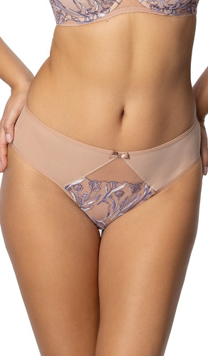Brasilianischer Slip Gaia GFB 1306 Odelia – Beige und Blau, sinnlich und bequem