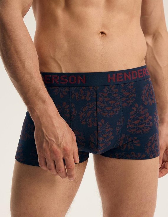 Henderson Herren Boxershorts 46101 Fawn 2er-Pack Baumwolle mit breitem Logo-Bund