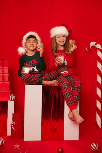 Tess Kinderpyjamas Italian Fashion - rot/print