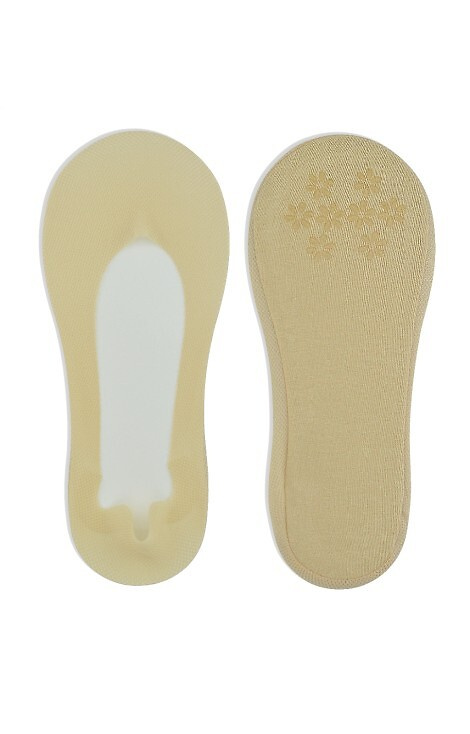 SN041 Laser Silicone ABS Noviti Damen-Ballerinas – Beige