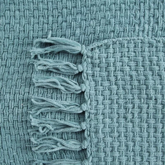 Suzi Gewebte Tagesdecke mit Fransen, Eurocurtains, Minze