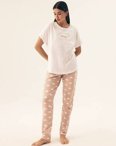 42646 Nubes Henderson Damenpyjama – Beige
