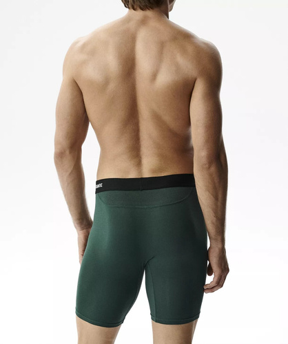 Herrenboxershorts Atlantic Bamboo 2MH-1209 grün-grau Performance – 2er-Pack, aus Bambus