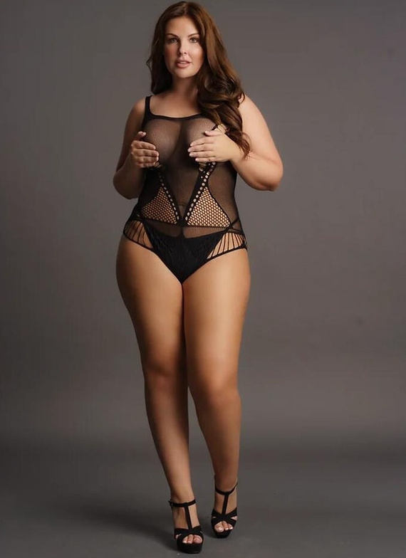 Body DES018 Le Désir sinnliches Body mit geometrischen Cut-outs