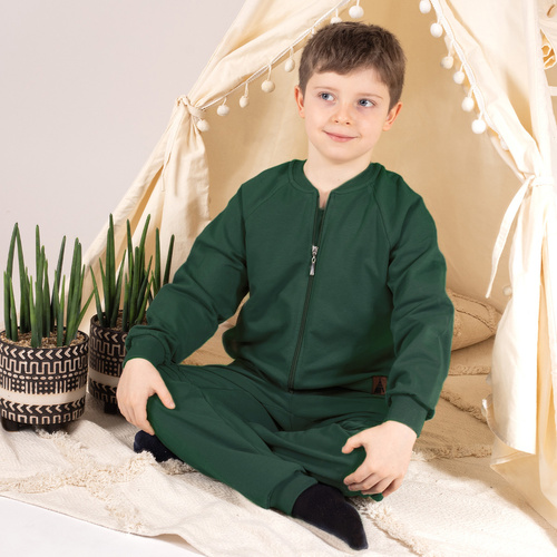 141295 Nicol-Sweatshirt mit Reißverschluss – grün