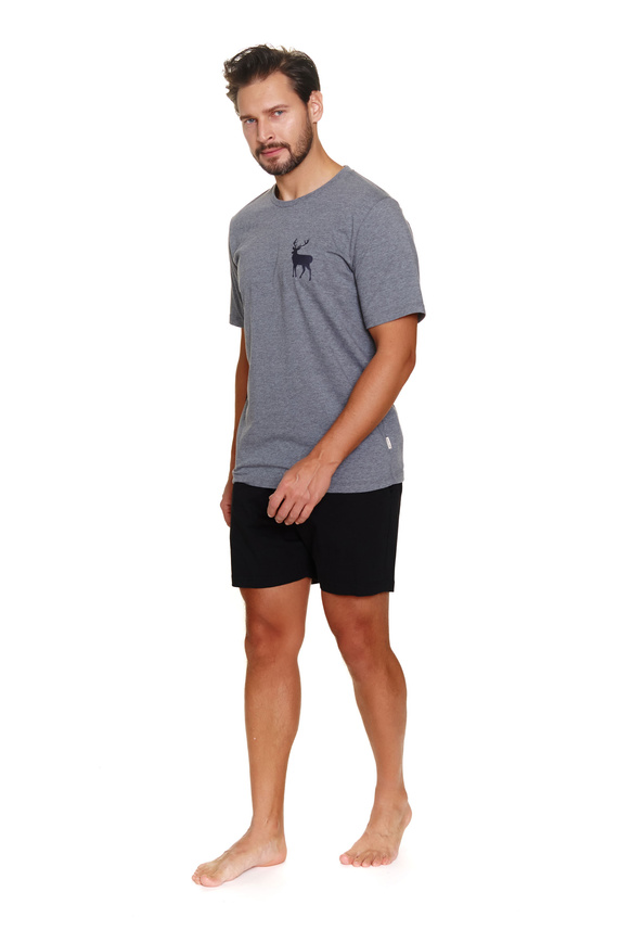 7235 Doctor Nap Herren-Pyjama – Dunkelgrau