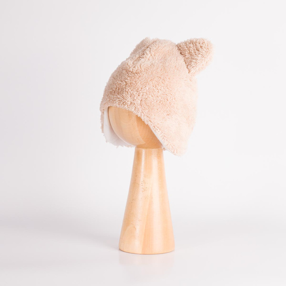227265 Nicol BENEK Baby-Mütze Bär beige warm mit Öhrchen