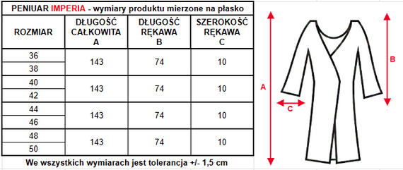 86664 Imperia Seagull Negligé-Morgenmantel – Aprikose