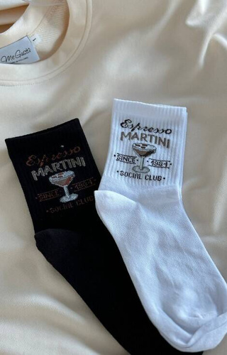 0200-156 Espresso Martini Milena Damensocken – weiß