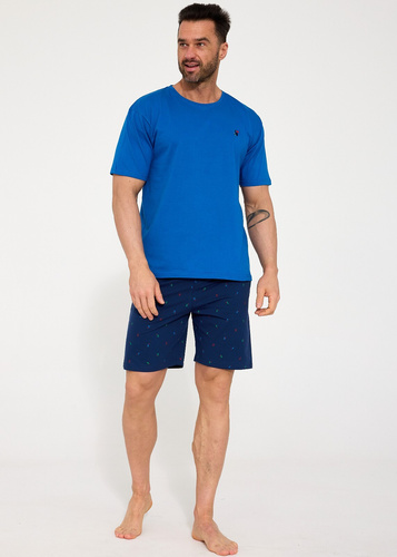 Herren Pyjama Cornette Toucan 326/208 – 100% Baumwolle | Kurzarm-Shirt & Shorts | Atmungsaktiv | Maximaler Schlafkomfort