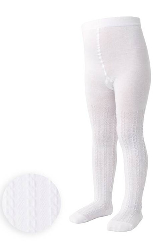 art.071 Braid Mädchenstrumpfhose Steven - weiß