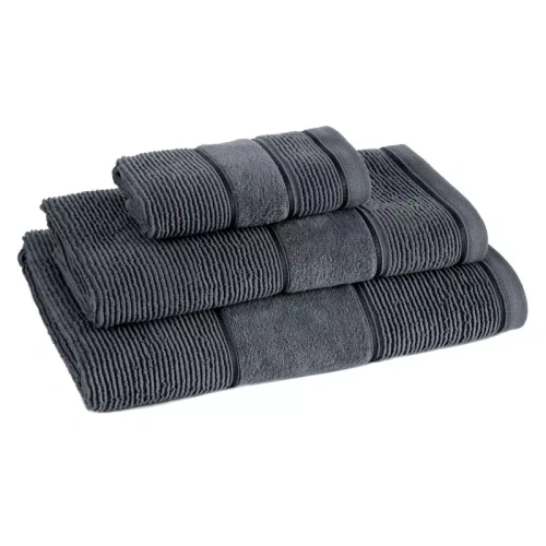 Komplett-Set Handtücher Emma Eurofirany Stahl 3 Stück 30x50 50x90 70x140 500 g/m²