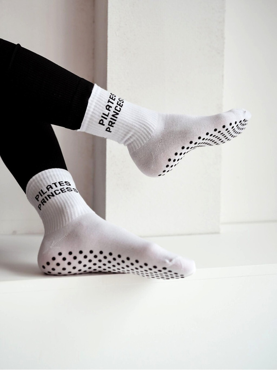 Pilates Socken Princess 1658-001 ABS Milena rutschfest Baumwolle white 3