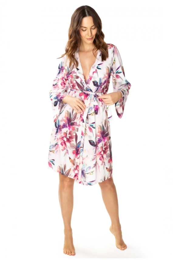 86663 Larisa Negligé-Möwenblumenmuster