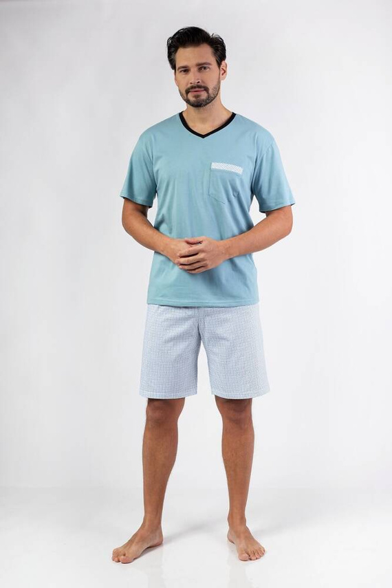 482 Regina Herrenpyjama – grün