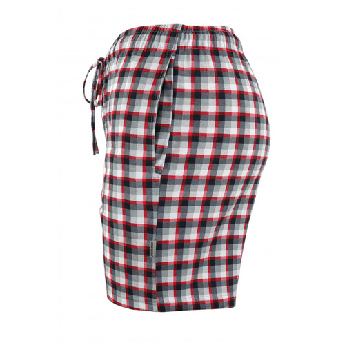 Milo 2 Sesto Senso kurze Pyjamahose, kariert 10, rot