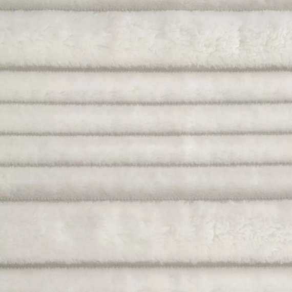 Kuscheldecke Nina 220x200 Flanell 3D weich Eurofirany 300 GSM weiß