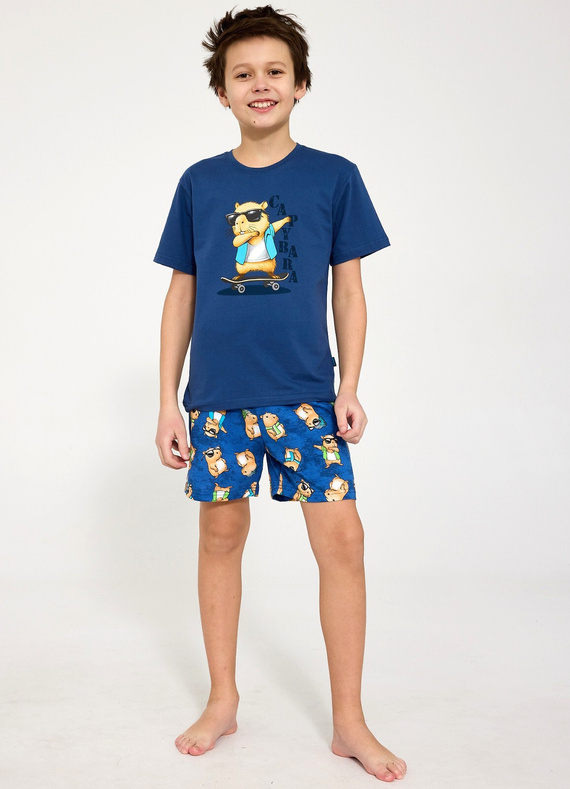 Jungen-Pyjama Cornette Young Boy 790/128 Capybara, 100 % Baumwolle
