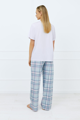 Glamour Damen-Pyjamahose Italian Fashion - Druck