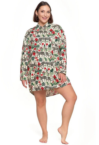 PDK4800-002 Moraj Nachthemd – mehrfarbig