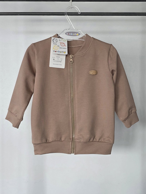 Kinder-Jogginganzug Leon Bambarillo Beige Baumwolle Mit Reißverschluss 95% Baumwolle
