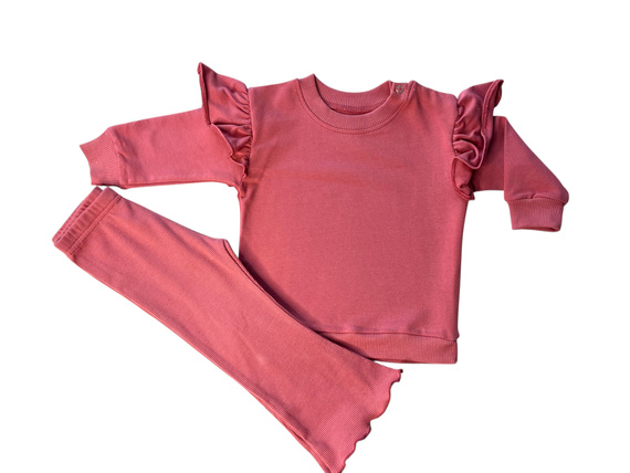 Set für Mädchen Mamatti DR2571 – Sweatshirt und Leggings in der Farbe Malaga