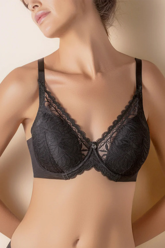 Selene Mara gepolsterter Bügel-BH mit Spitze negro-schwarz