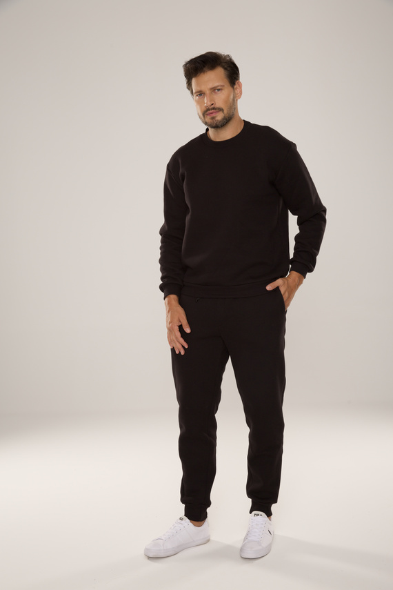 813 Indigo Herren Trainingsanzug von De Lafense - schwarz