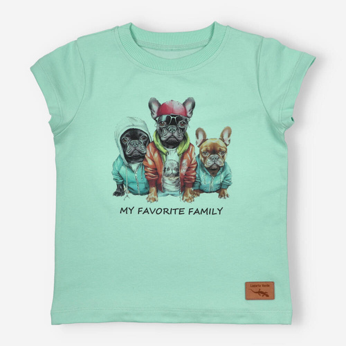 KAR-2002/PIS Lagarto Verde Pistazien-T-Shirt für Jungen