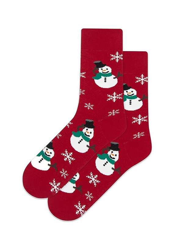 U04.156 Gatta Weihnachtssocken – bunte Unisex-Socken aus Baumwolle, Muster 973 rot