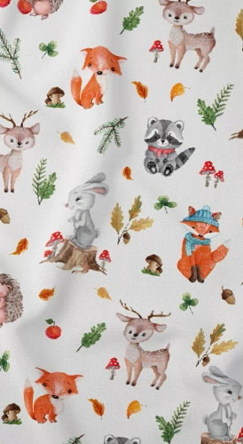 3713 B Land of Dreams Kinderbettwäsche aus Baumwolle, Karo-Tiere