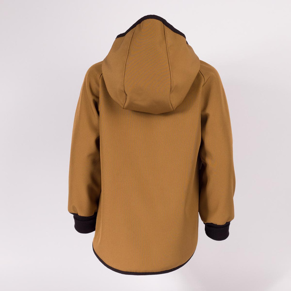 229003 Nicol Softshell-Jacke für Jungen mit Fleece, Kapuze und Reflektoren – olivgrün
