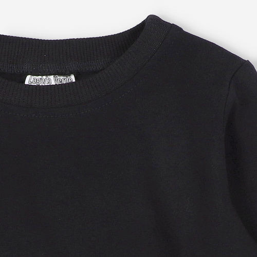 KAR-1013/CZA Jungenbluse mit langen Ärmeln Lagarto Verde, schwarz