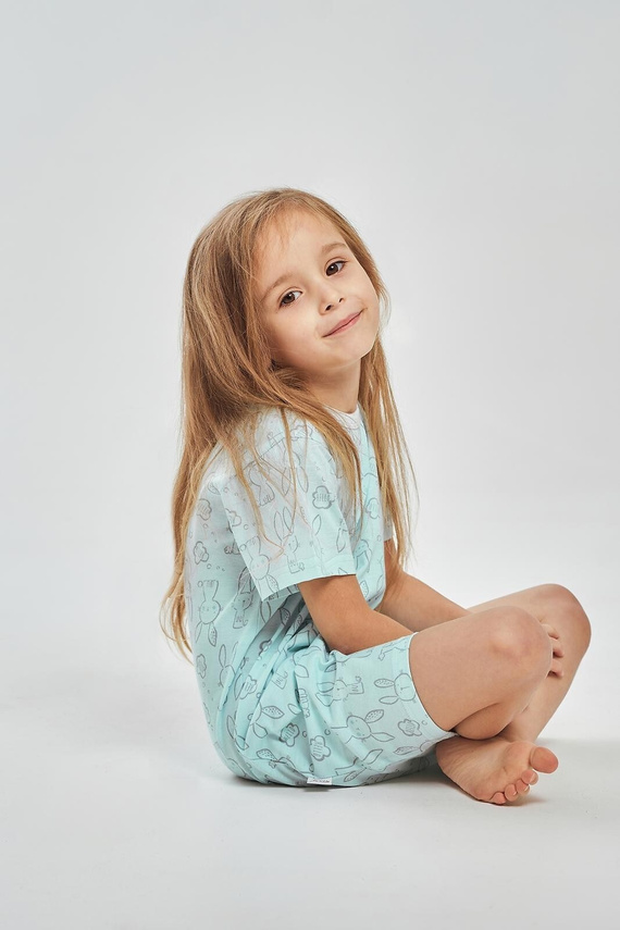 Mädchen Nachthemd 3547 Arleta Taro 100% Baumwolle Türkis